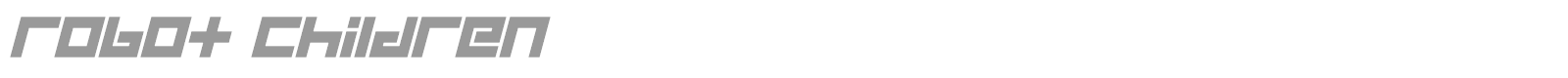 Robot Children font preview